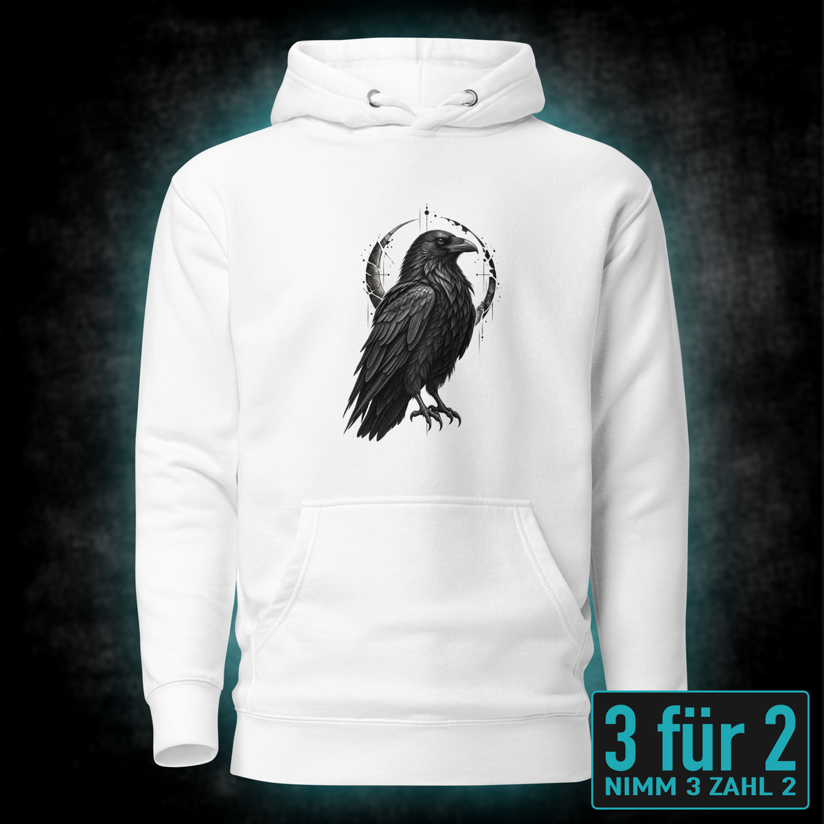 Black Raven, Unisex Hoodie