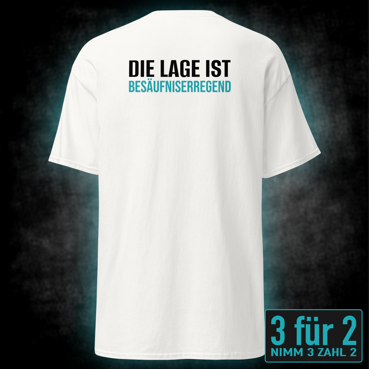 Besäufniserregend, Unisex T-Shirt Rücken