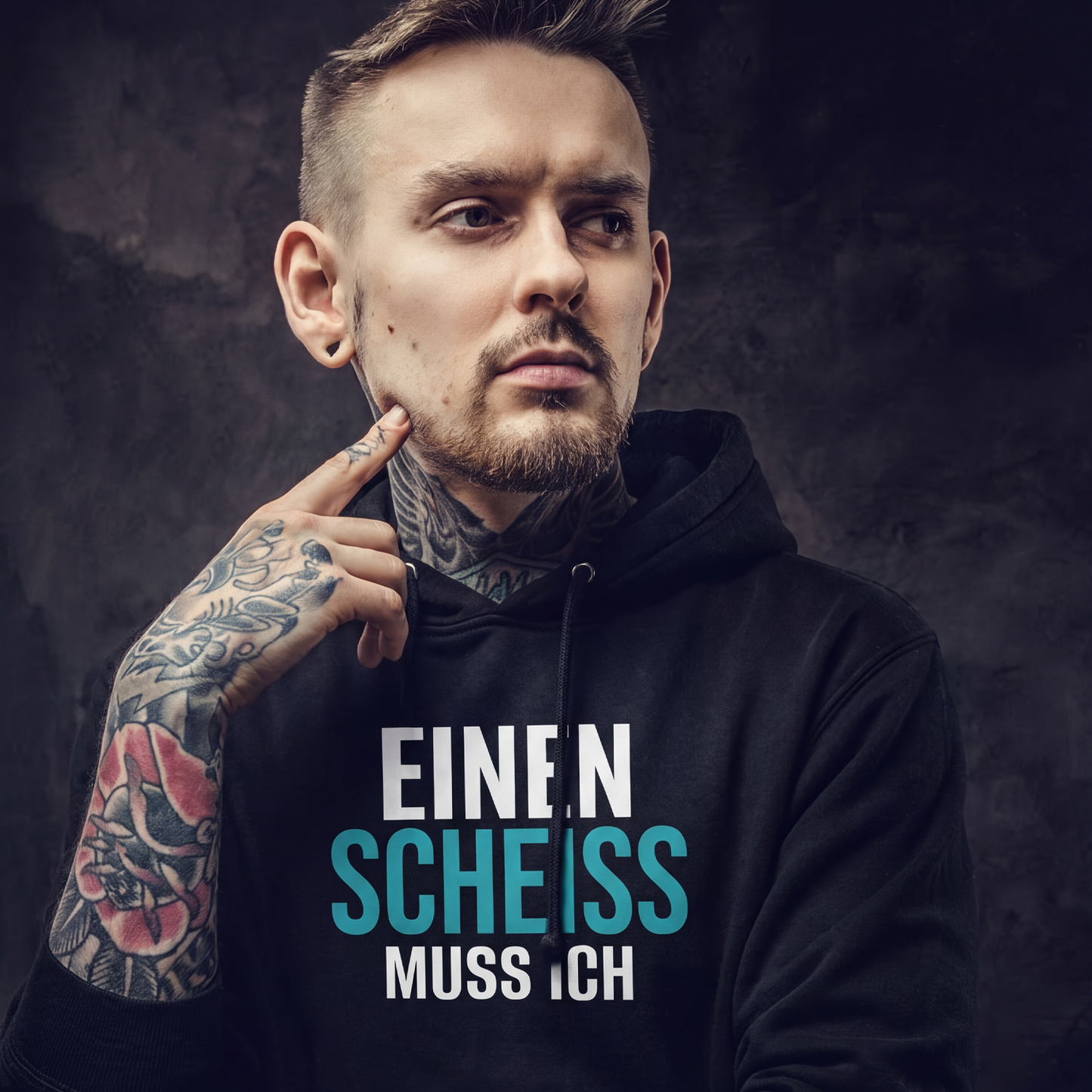 Einen Scheiss muss ich, Unisex Hoodie