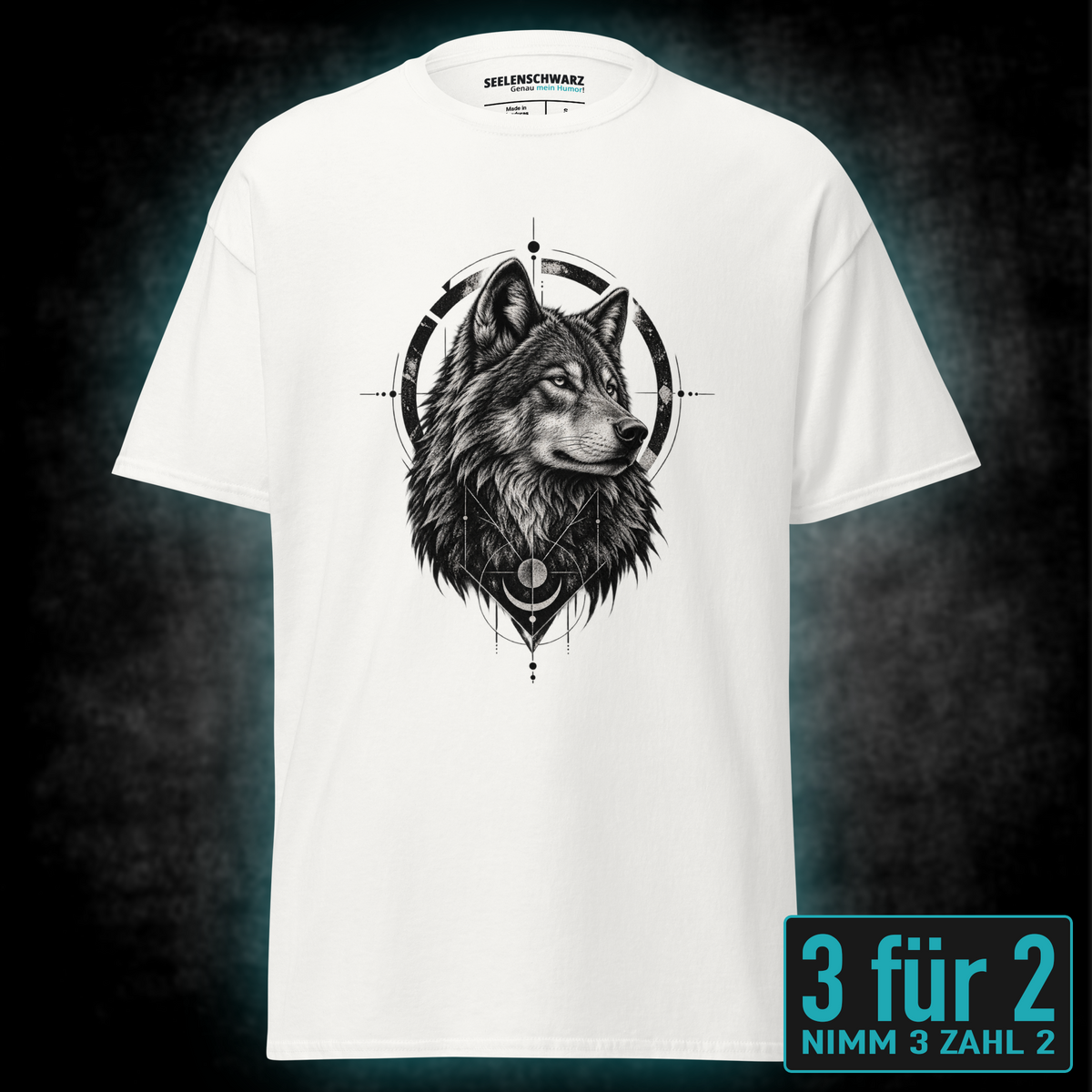 Geometric Wolf, Unisex T-Shirt