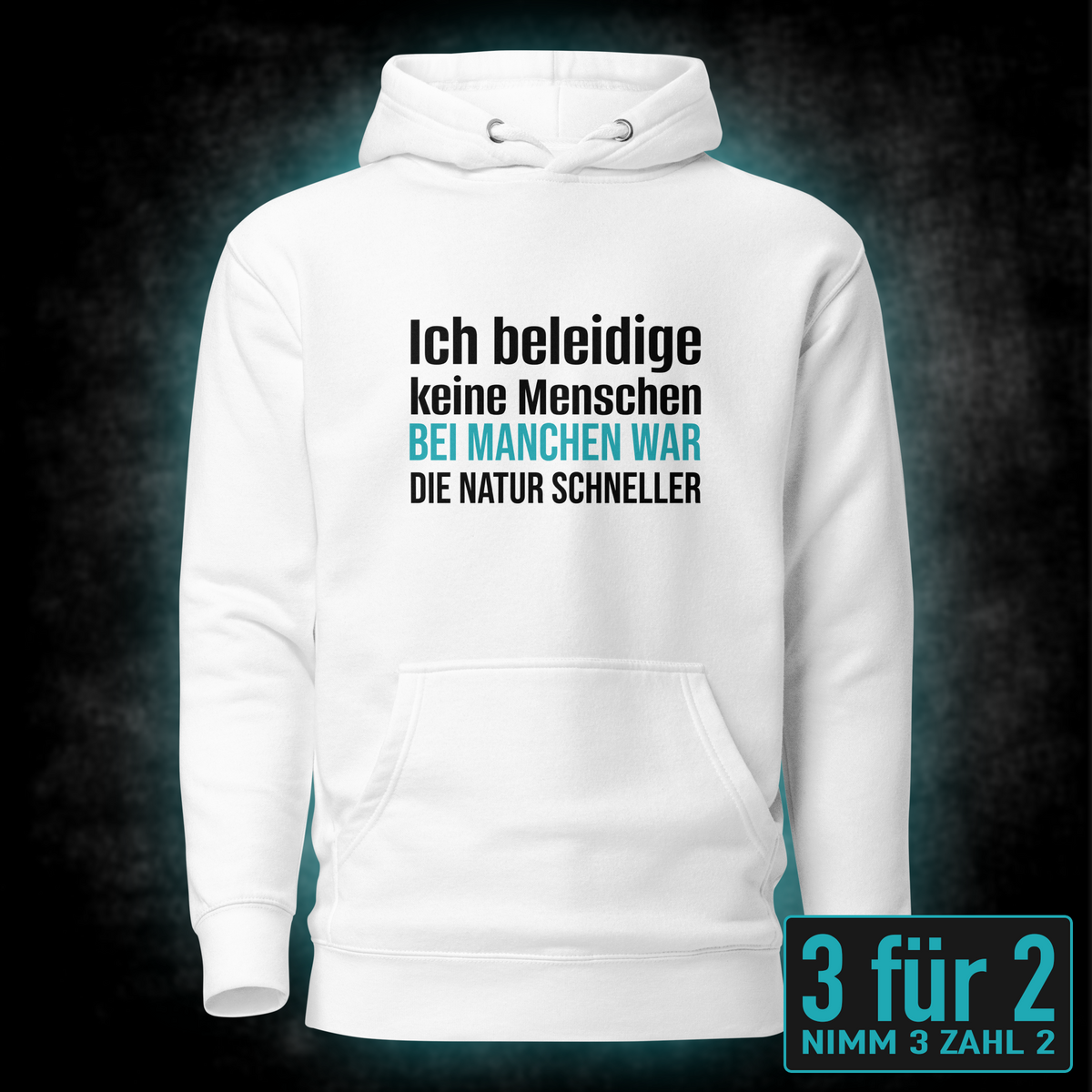Ich beleidige keine Menschen, Unisex Hoodie