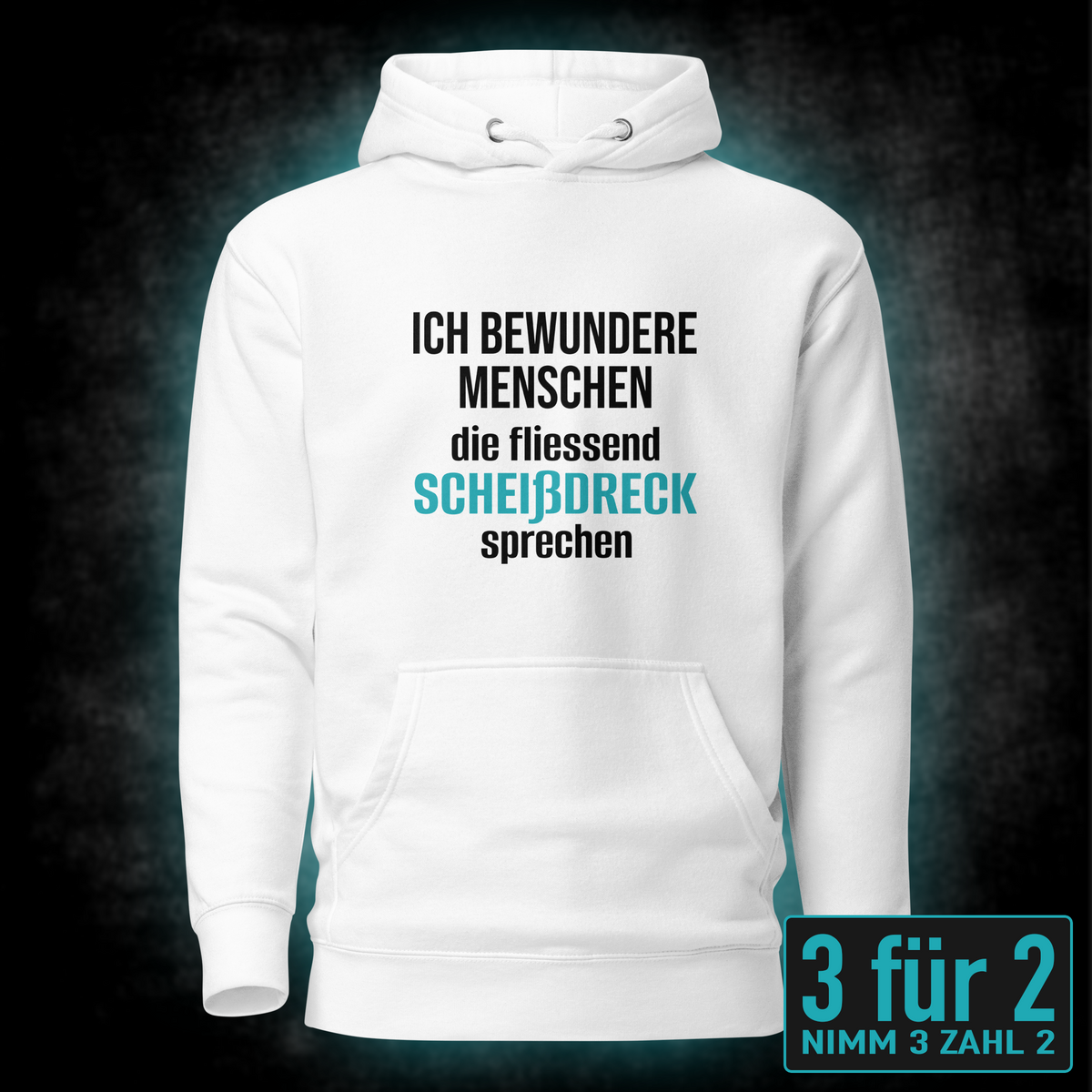 Ich bewundere Menschen, Unisex Hoodie