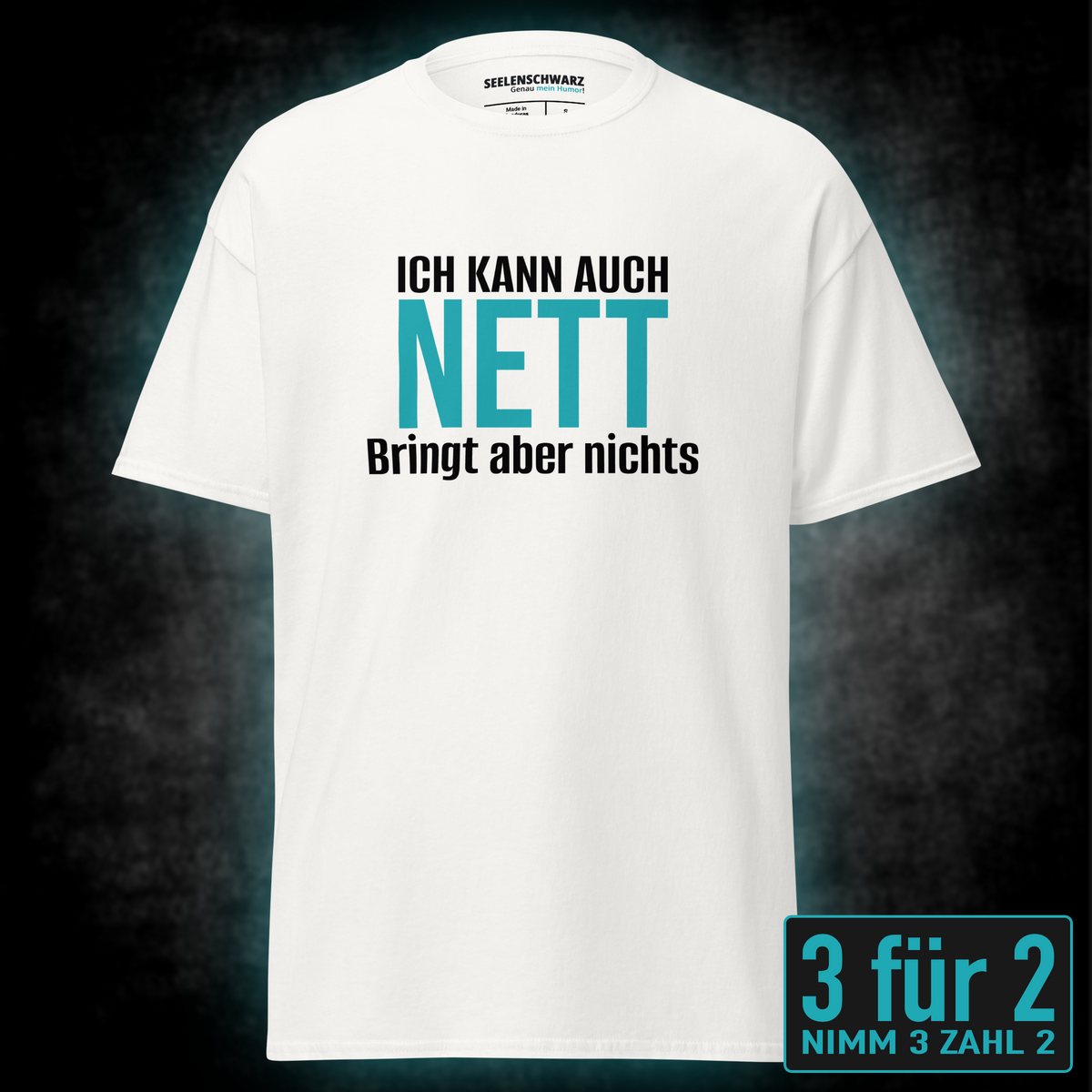 Ich kann auch nett, Unisex T-Shirt