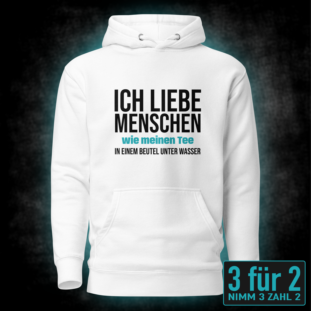 Ich liebe Menschen, Unisex Hoodie