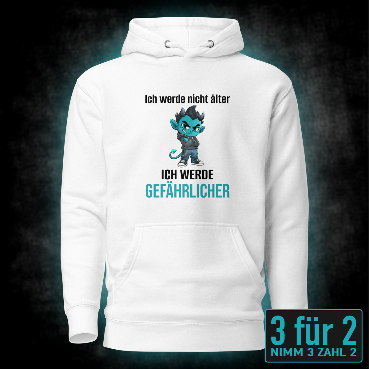 Ich werde nicht älter, Unisex Hoodie