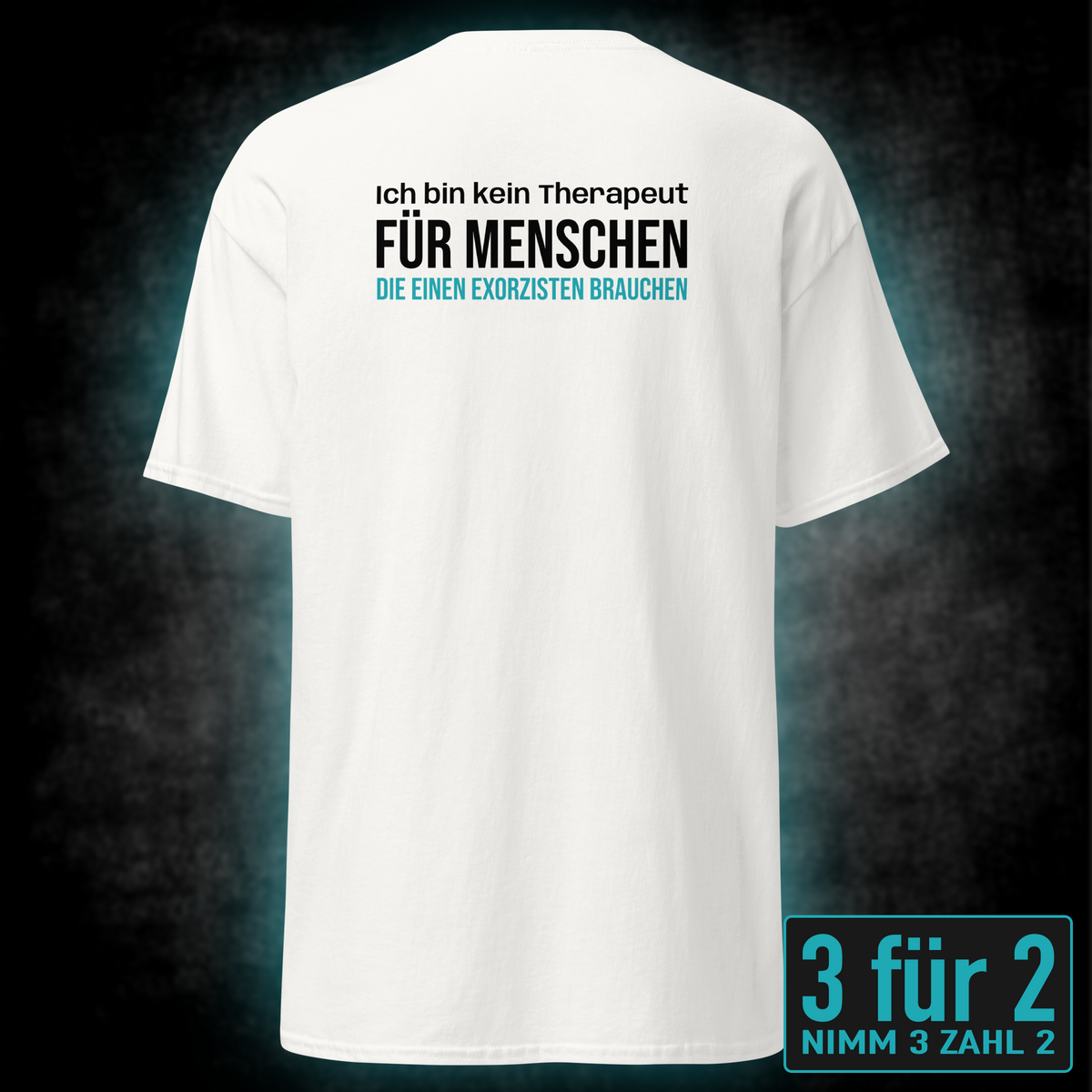 Ich bin kein Therapeut, Unisex T-Shirt Rücken