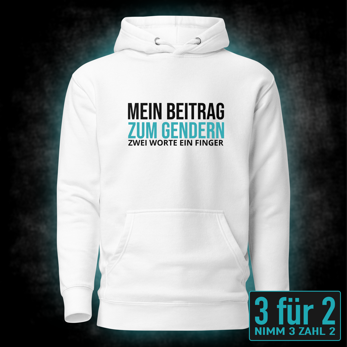 Mein Beitrag zum Gendern, Unisex Hoodie
