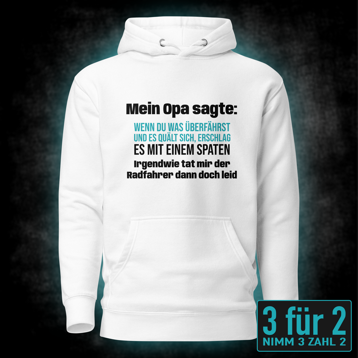 Mit Spaten erschlagen, Unisex Hoodie