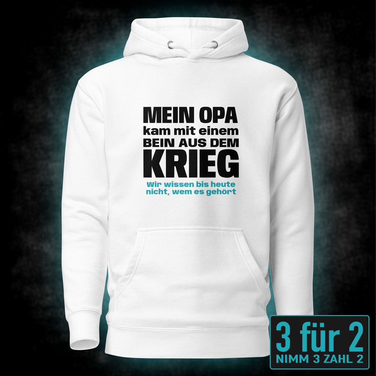 Opa mit einem Bein, Unisex Hoodie
