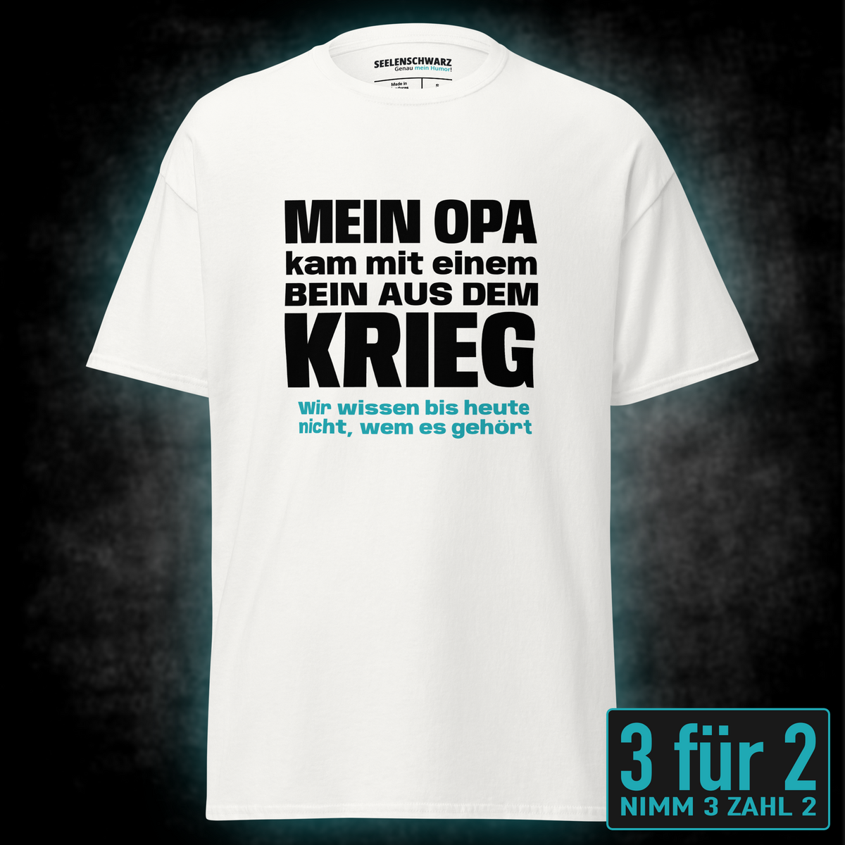 Opa mit einem Bein, Unisex T-Shirt