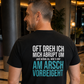 Am Arsch vorbei, Unisex T-Shirt Rücken