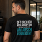 Am Arsch vorbei, Unisex T-Shirt Rücken