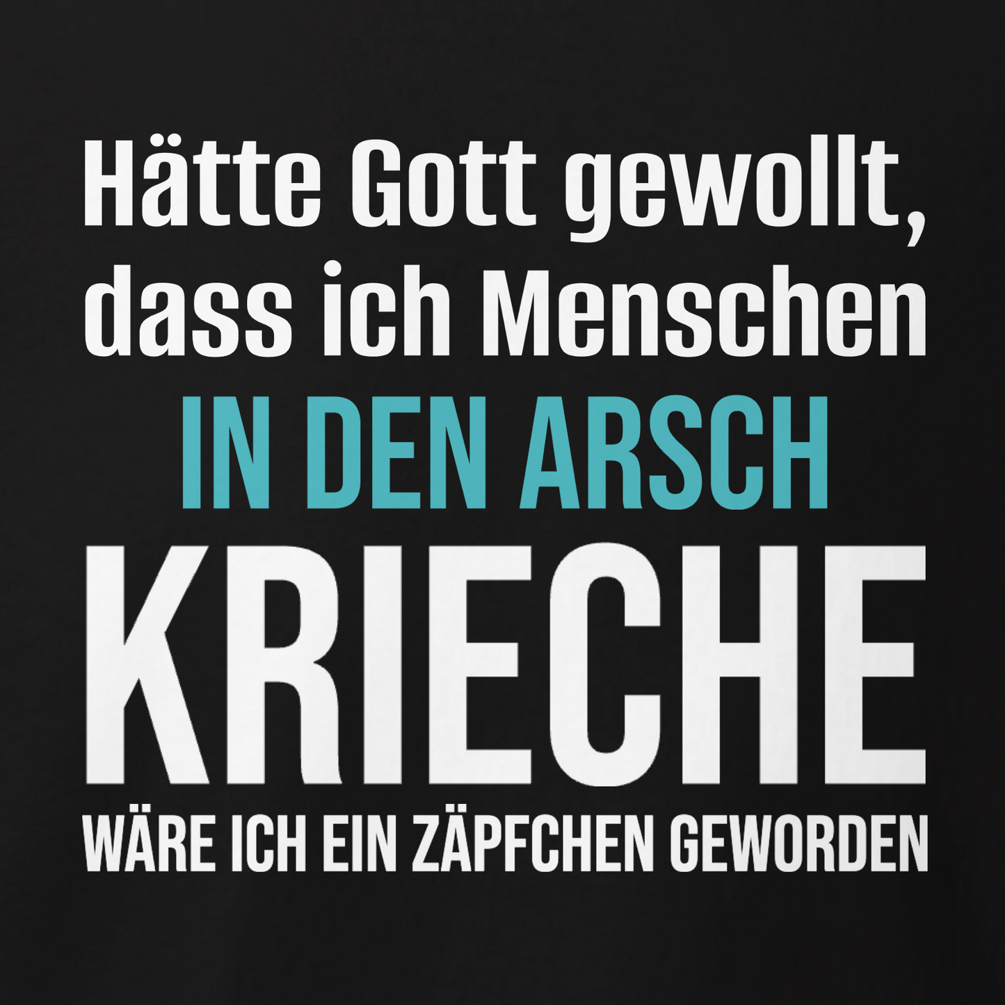 Arsch kriechen, Unisex Hoodie