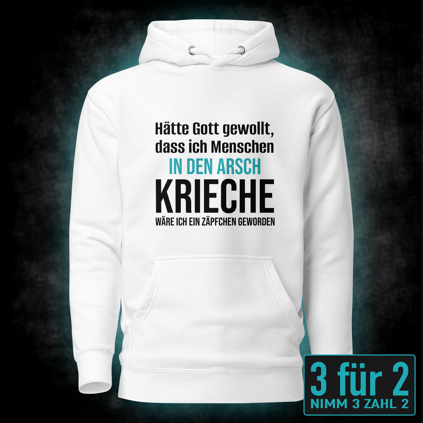 Arsch kriechen, Unisex Hoodie