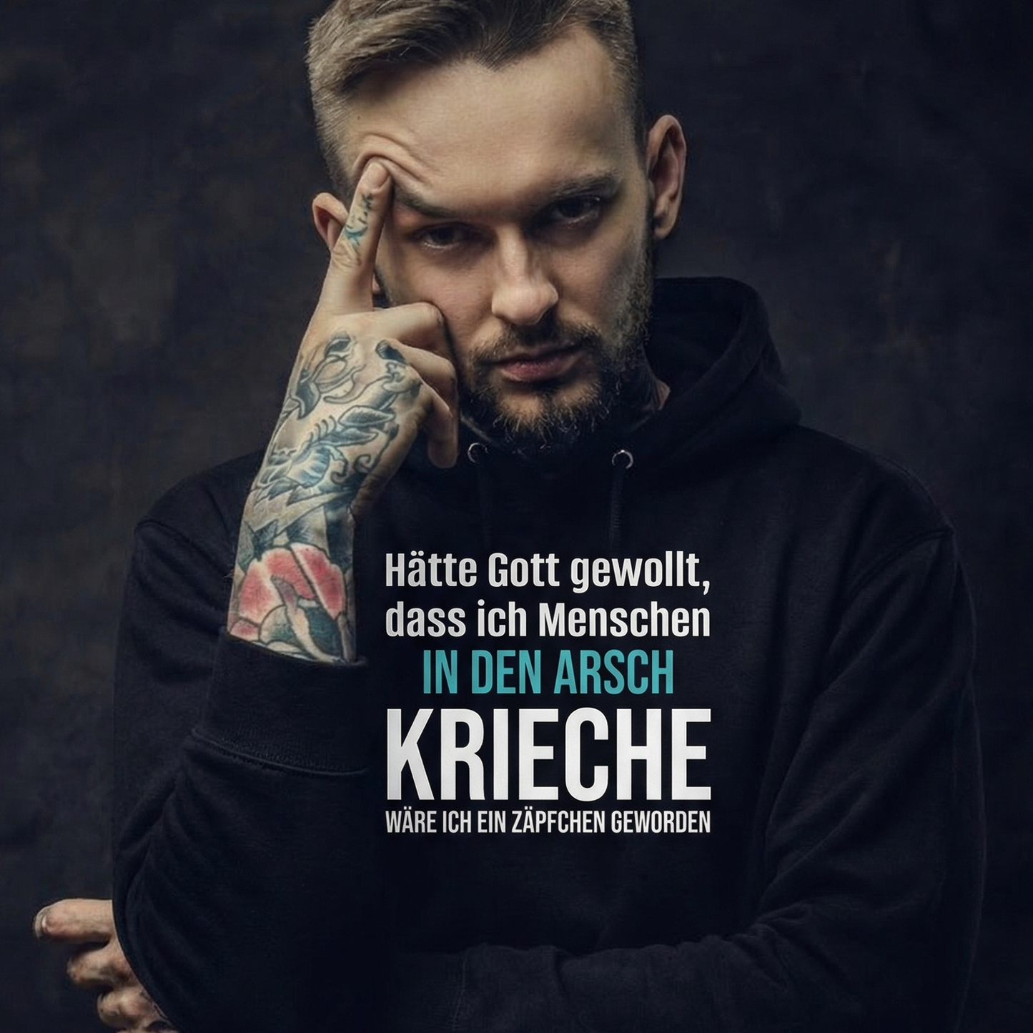 Arsch kriechen, Unisex Hoodie