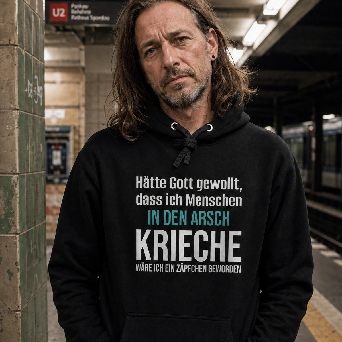 Arsch kriechen, Unisex Hoodie