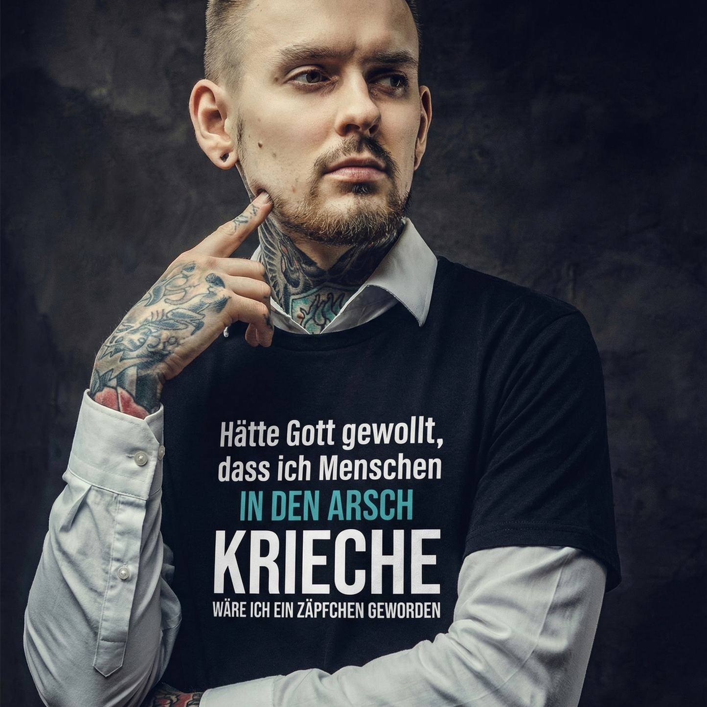 Arsch kriechen, Unisex T-Shirt