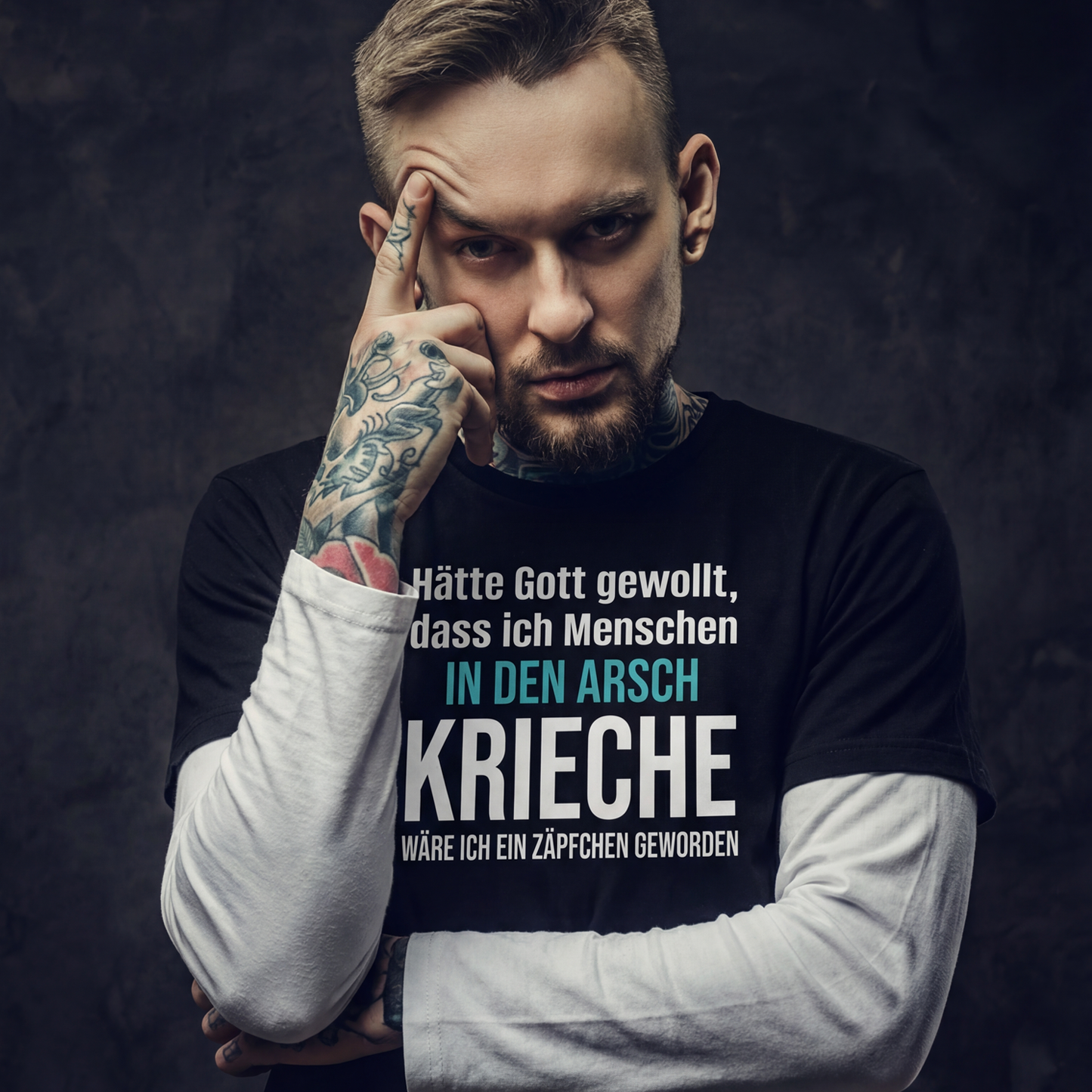Arsch kriechen, Unisex T-Shirt