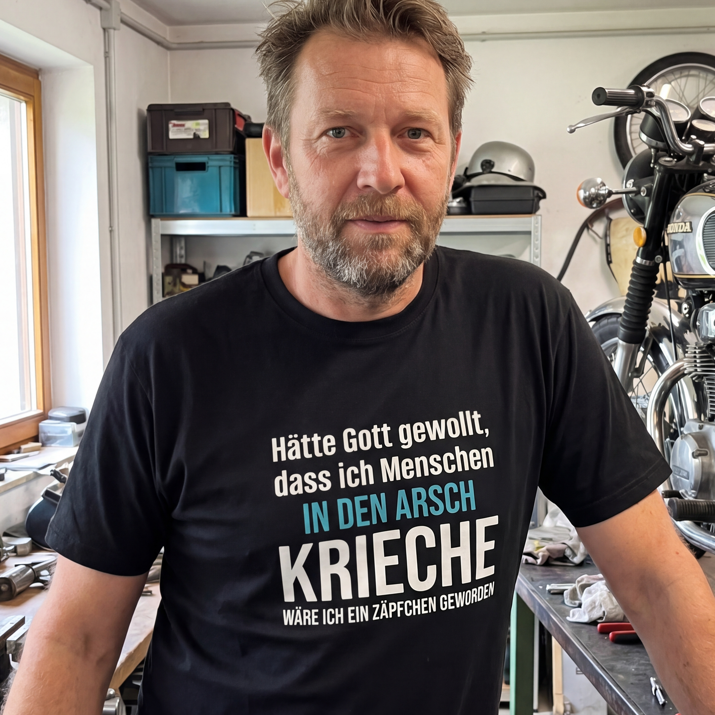 Arsch kriechen, Unisex T-Shirt