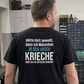 Arsch kriechen, Unisex T-Shirt Rücken