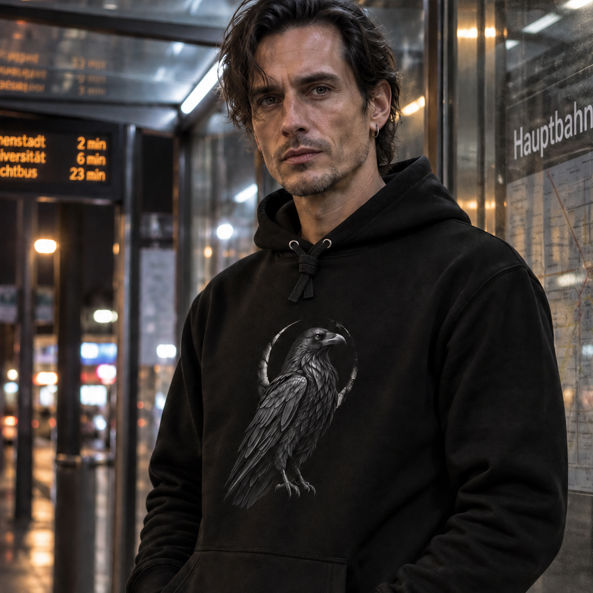 Black Raven, Unisex Hoodie