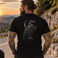 Black Raven, Unisex T-Shirt Rücken