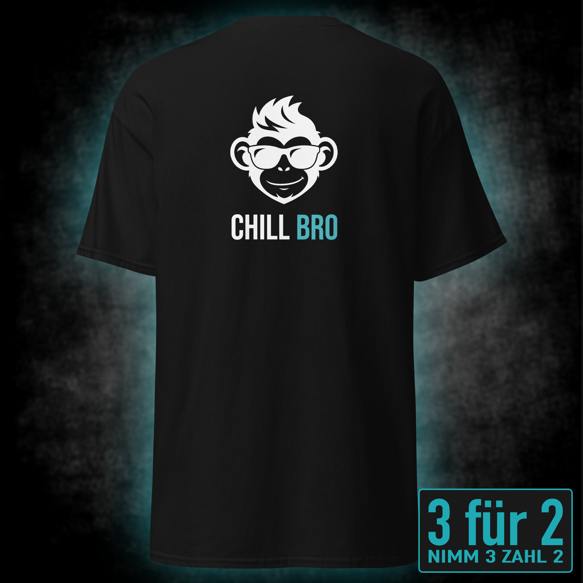 Chill Bro, Unisex T-Shirt Rücken