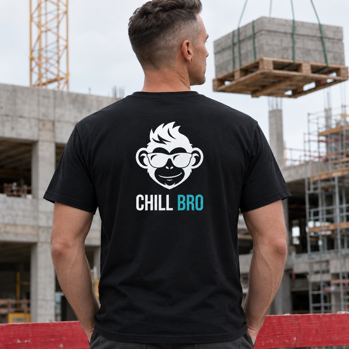 Chill Bro, Unisex T-Shirt Rücken