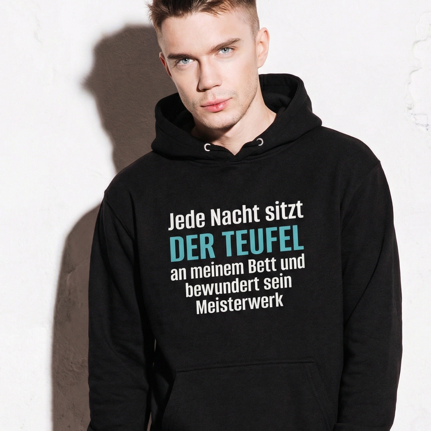 Der Teufel am Bett, Unisex Hoodie