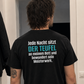 Der Teufel am Bett, Unisex T-Shirt Rücken