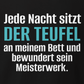Der Teufel am Bett, Unisex Hoodie