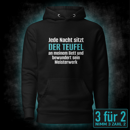 Der Teufel am Bett, Unisex Hoodie