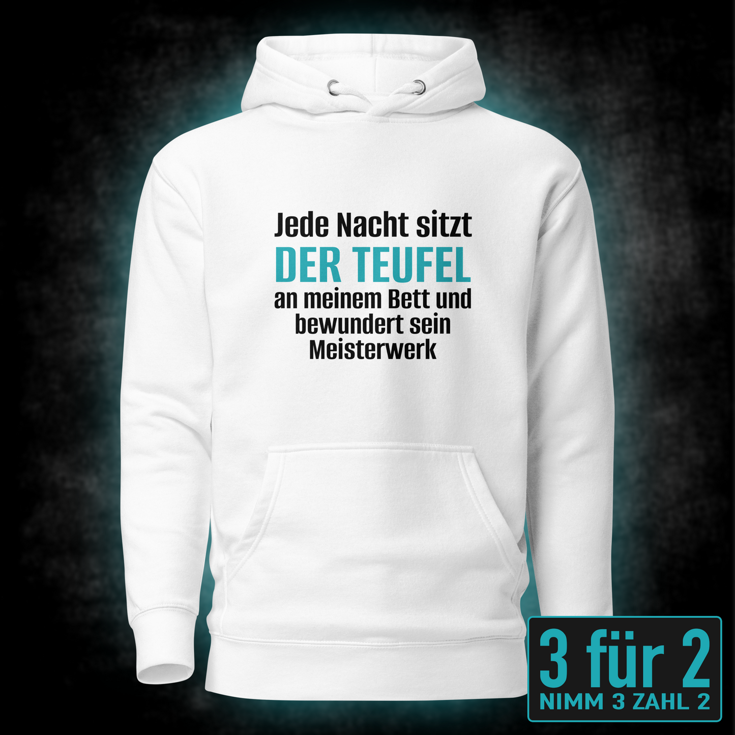 Der Teufel am Bett, Unisex Hoodie