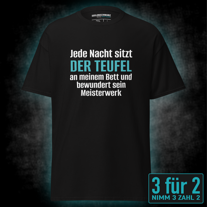 Der Teufel am Bett, Unisex T-Shirt