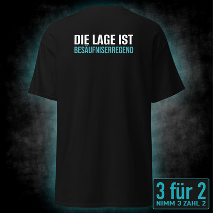 Besäufniserregend, Unisex T-Shirt Rücken