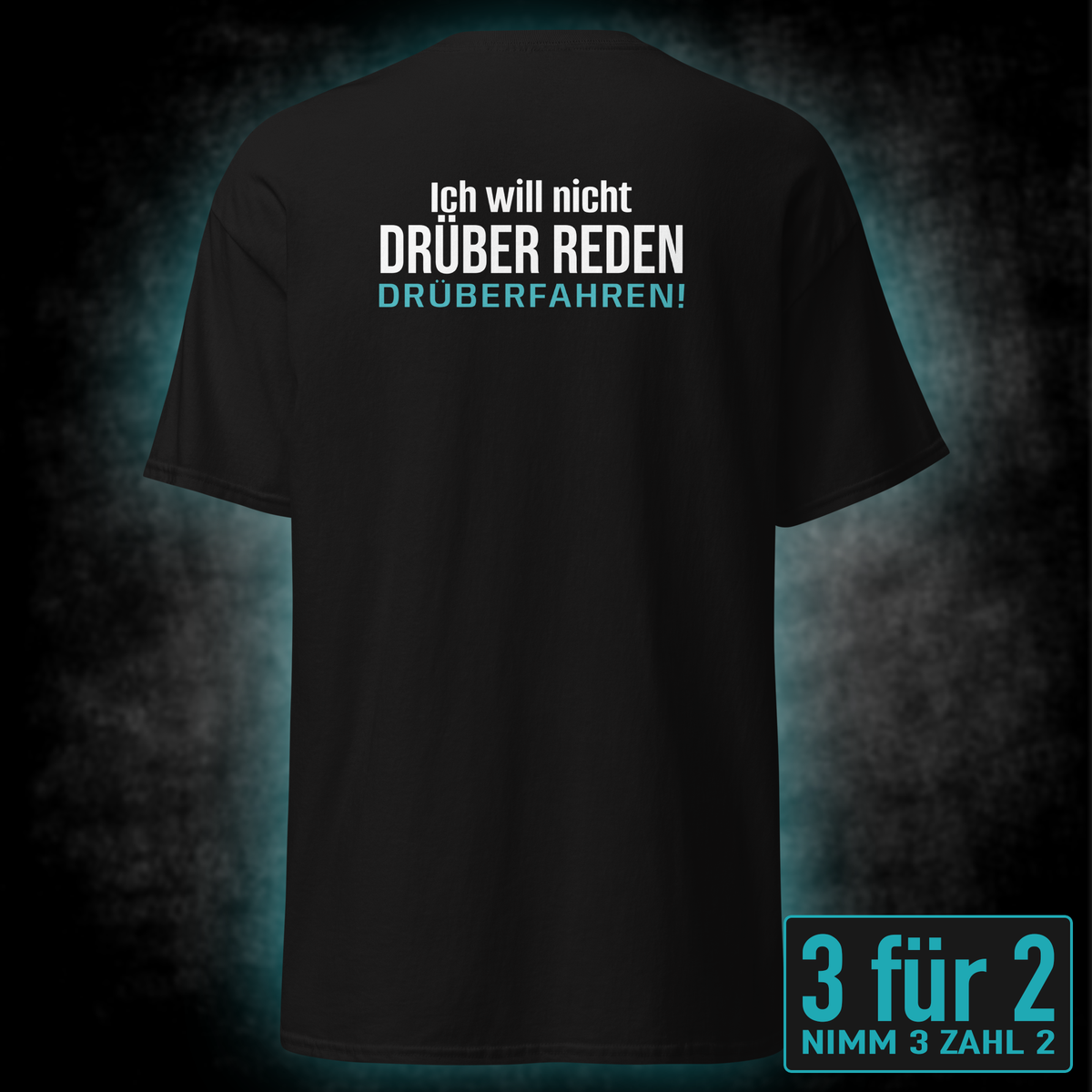 Drüber reden, Unisex T-Shirt Rücken