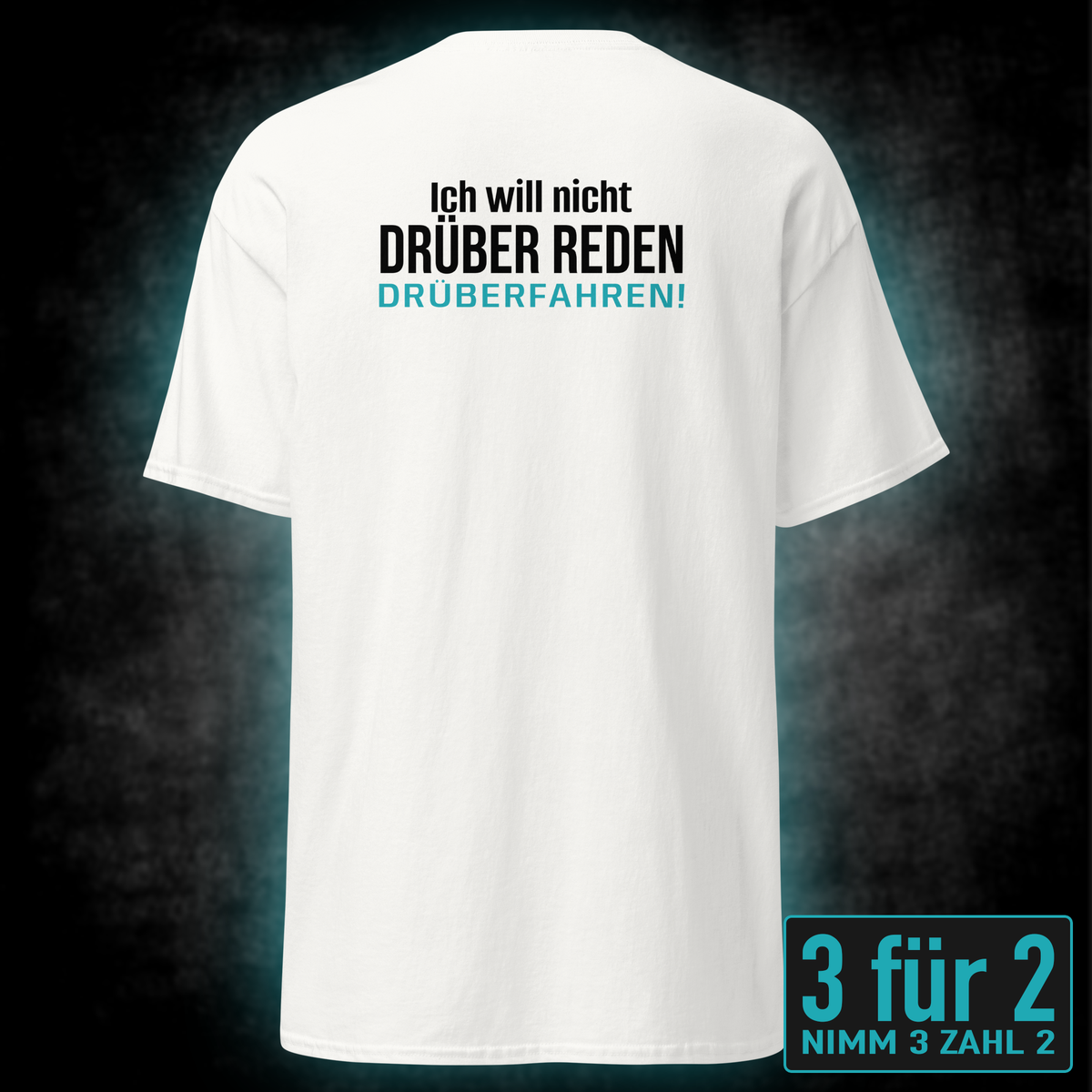 Drüber reden, Unisex T-Shirt Rücken