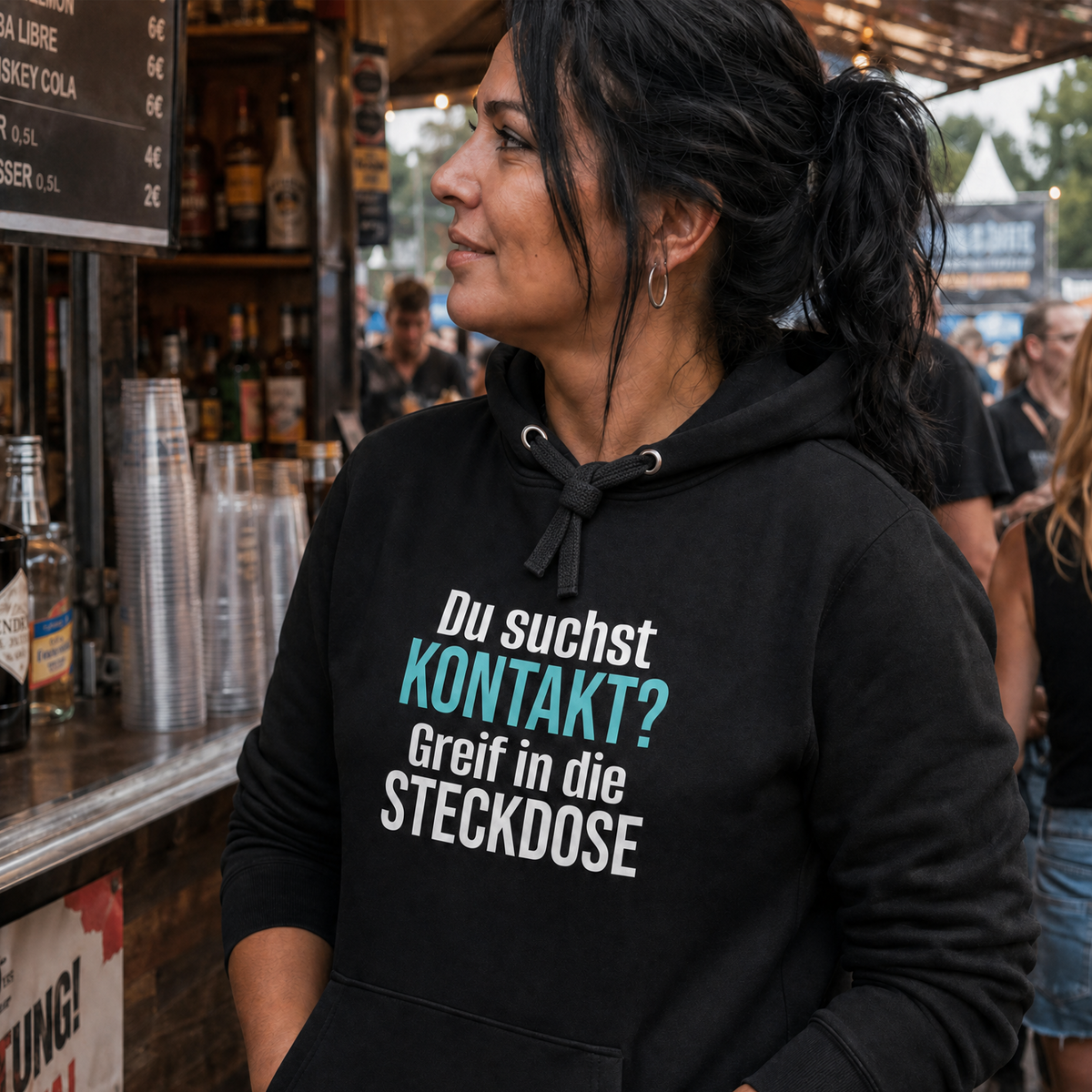Du suchst Kontakt, Unisex Hoodie