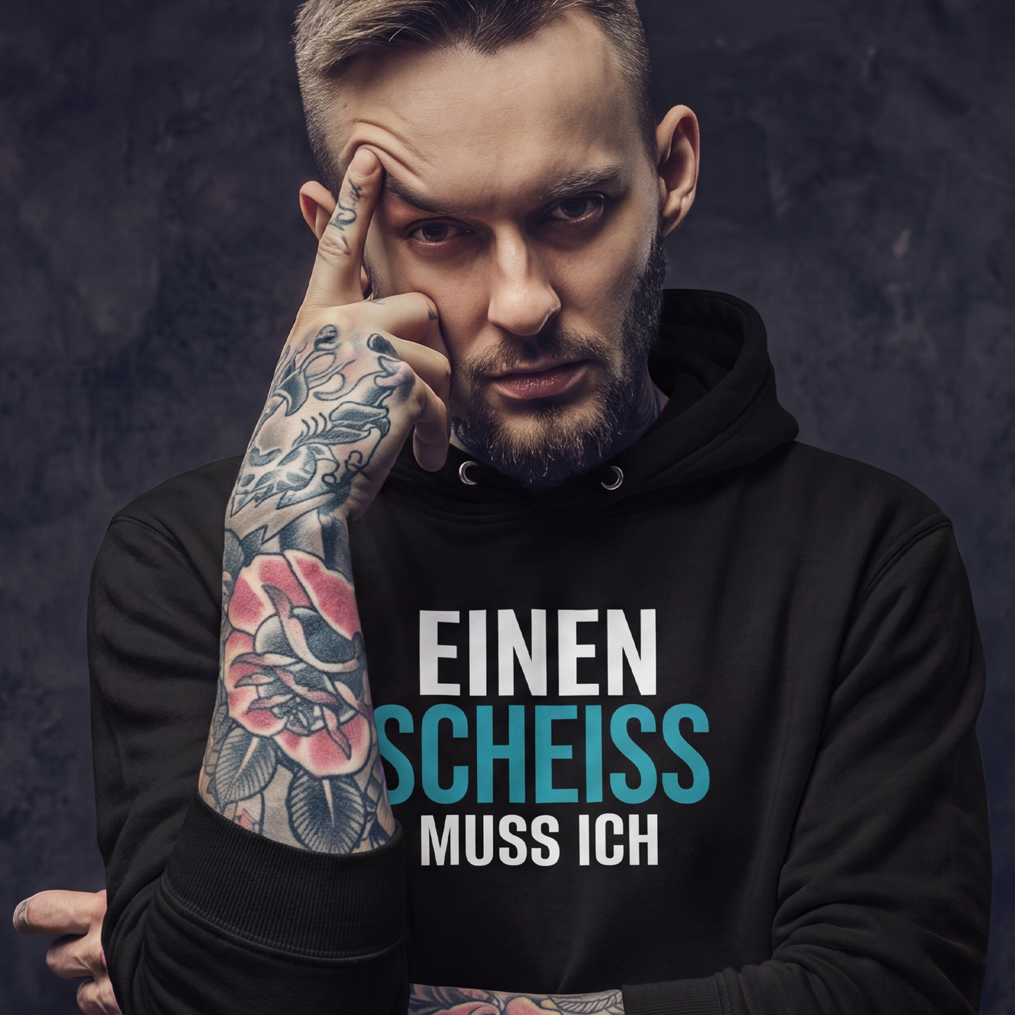 Einen Scheiss muss ich, Unisex Hoodie