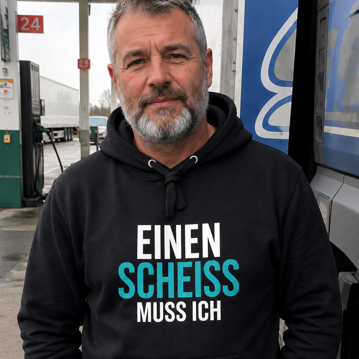 Einen Scheiss muss ich, Unisex Hoodie