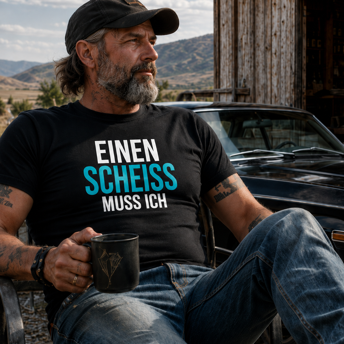 Einen Scheiss muss ich, Unisex T-Shirt