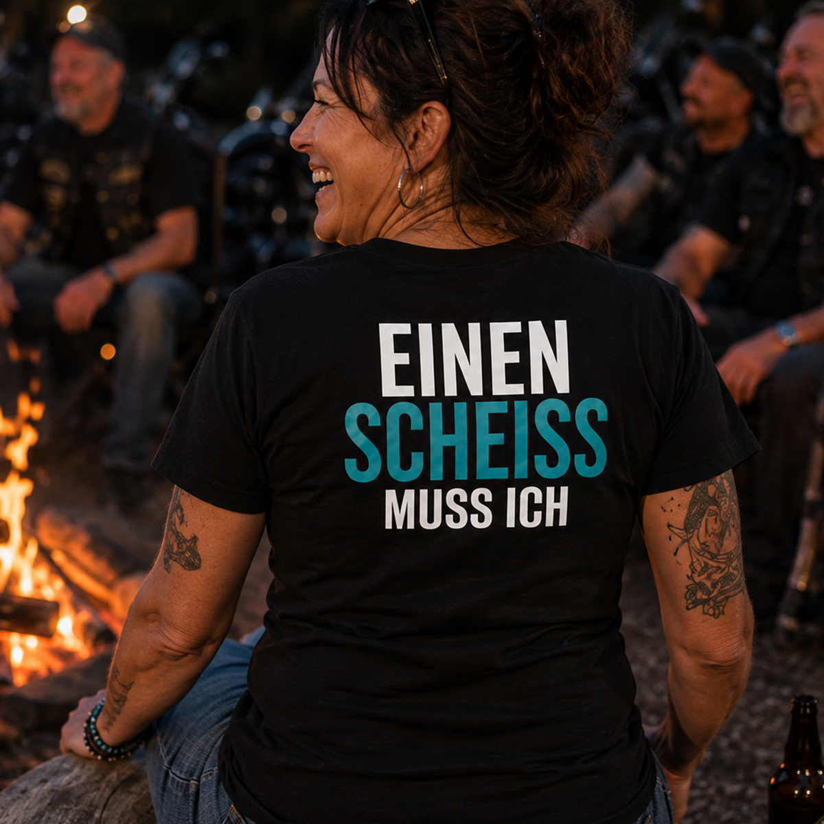 Einen Scheiss muss ich, Unisex T-Shirt Rücken