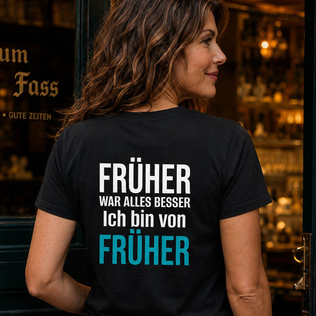 Früher war alles besser, Unisex T-Shirt Rücken