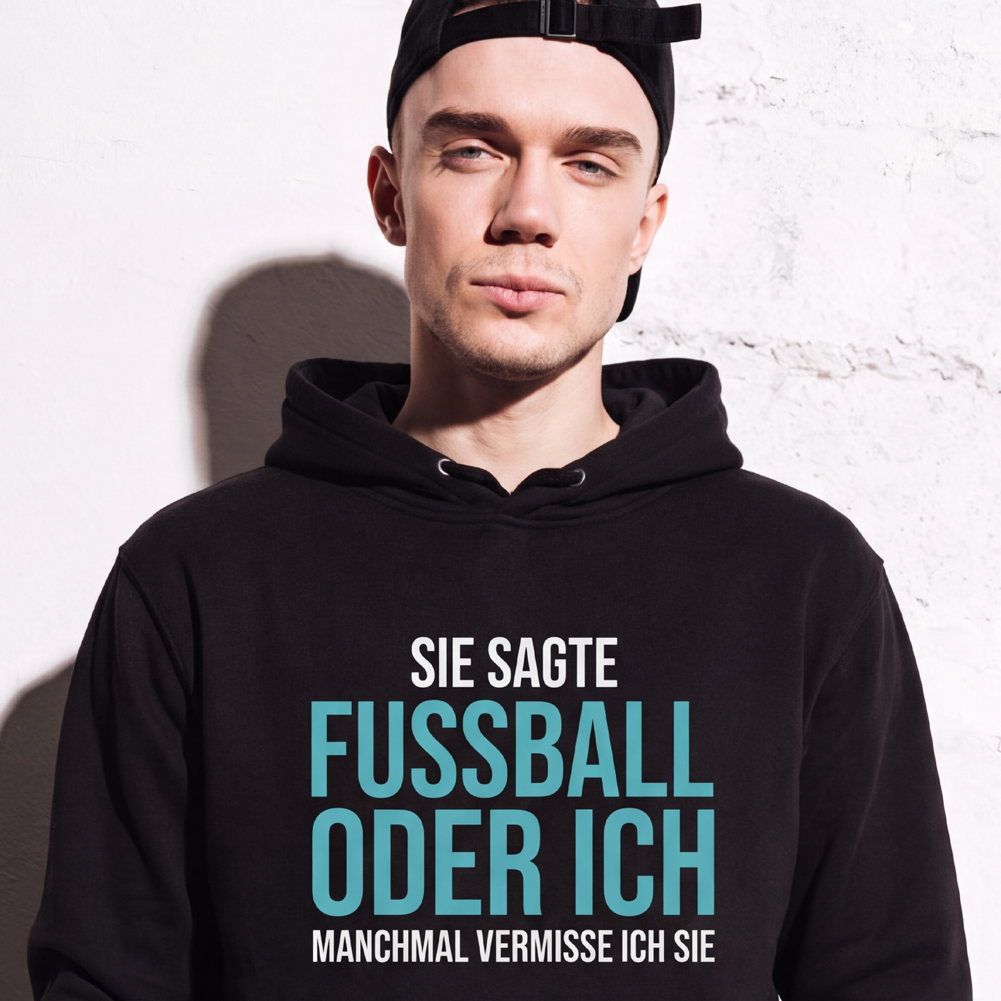 Fussball oder ich, Unisex Hoodie