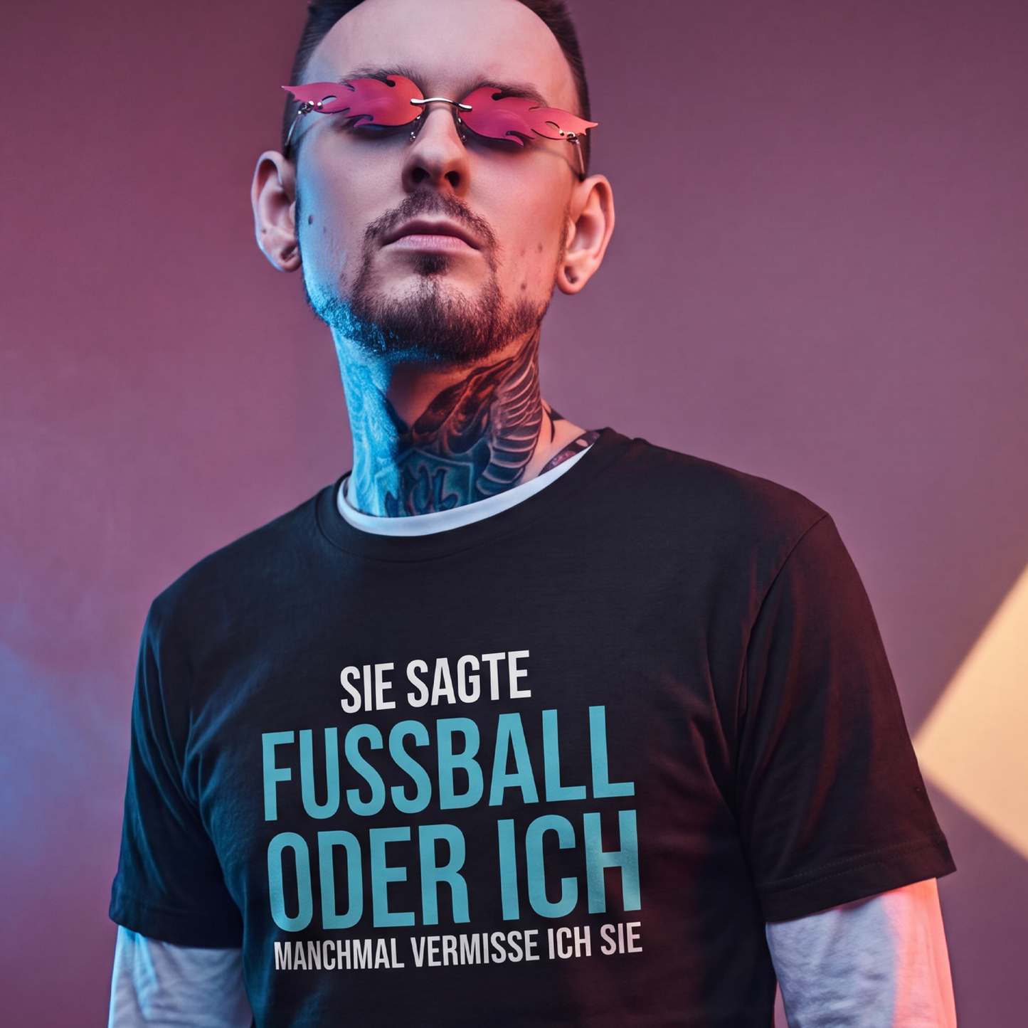 Fussball oder ich, Unisex T-Shirt