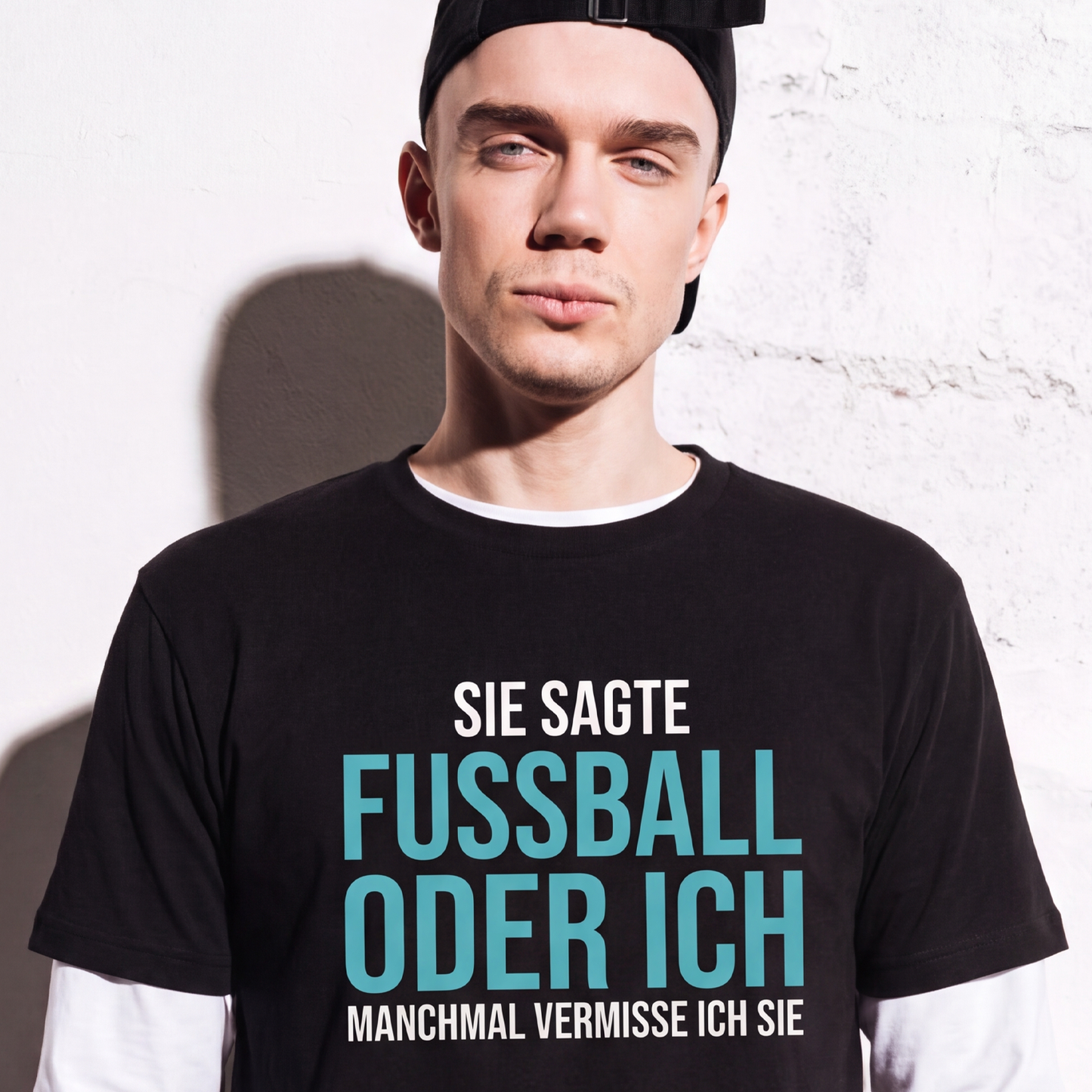Fussball oder ich, Unisex T-Shirt