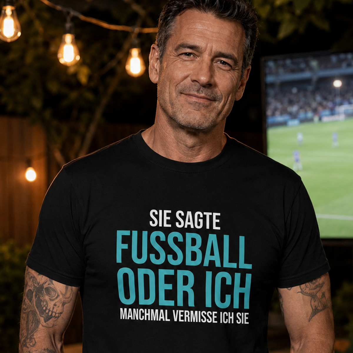Fussball oder ich, Unisex T-Shirt