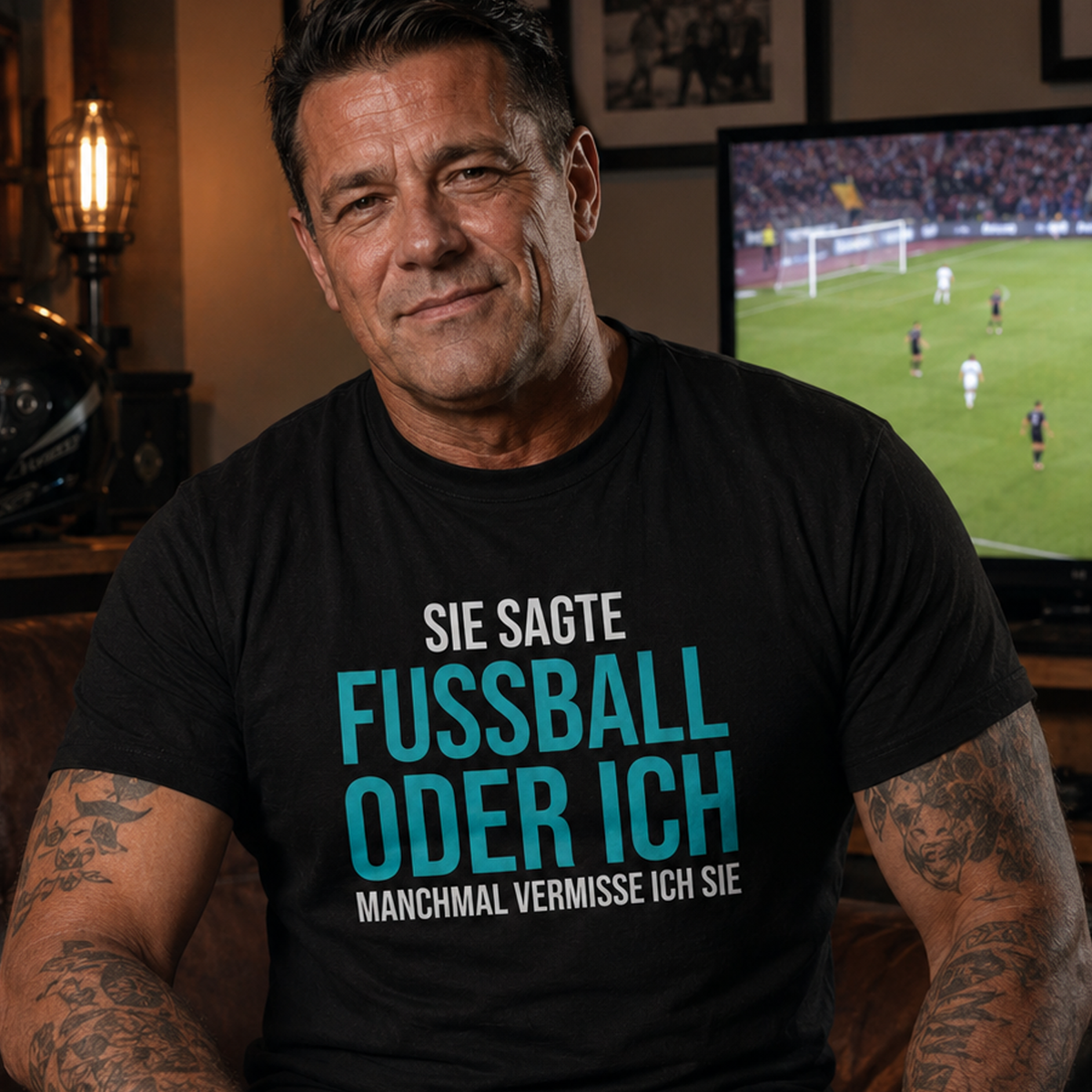 Fussball oder ich, Unisex T-Shirt