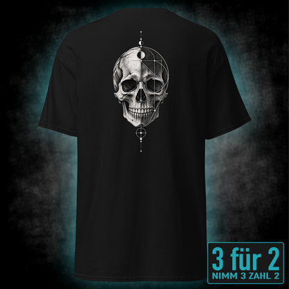 Geometric Skull, Unisex T-Shirt Rücken