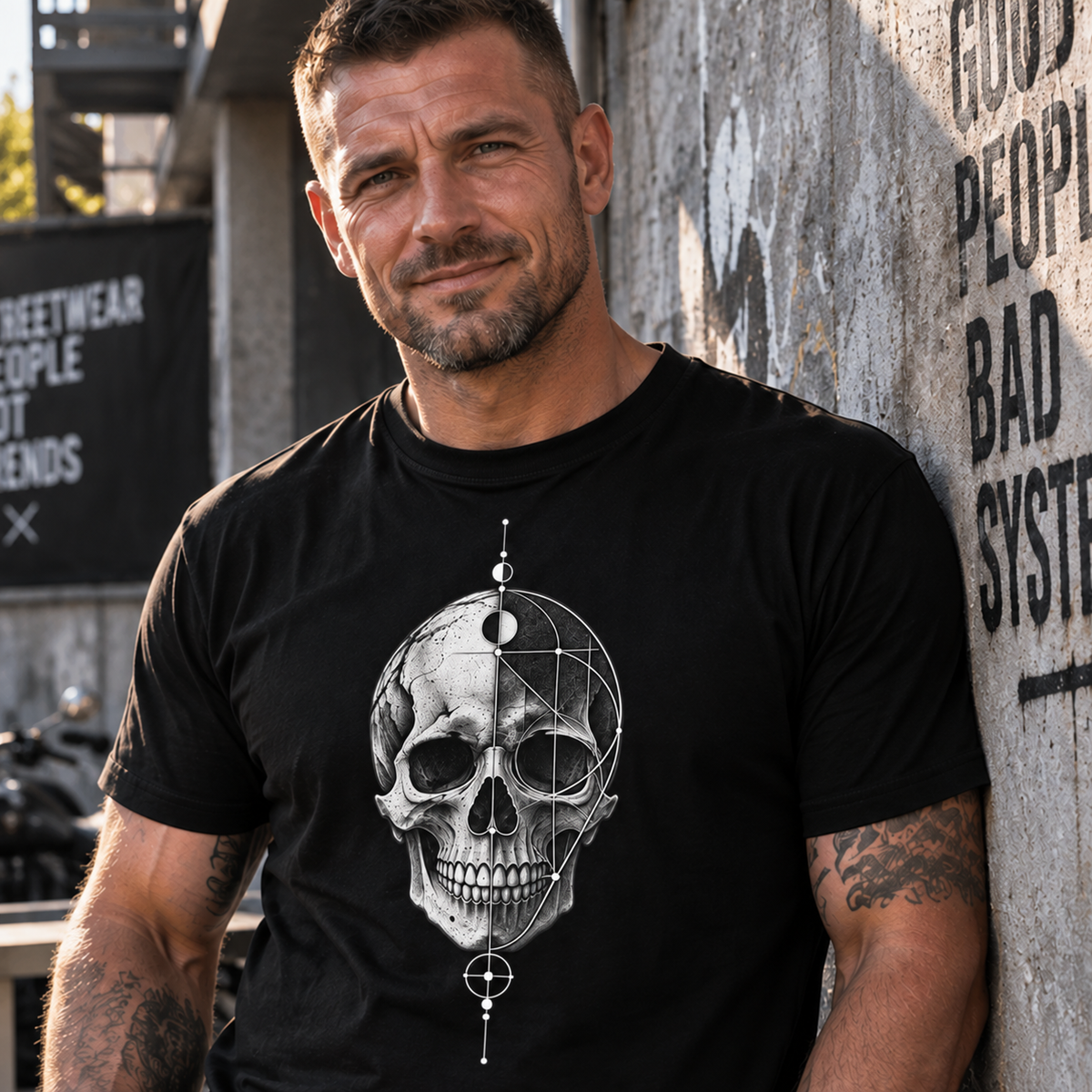 Geometric Skull, Unisex T-Shirt